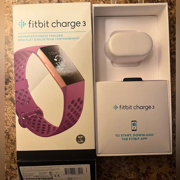 Fitbit Charge 3 with Purple Band - Picture 2 of 4